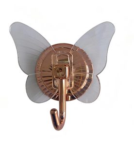 Novelty Heavy-Duty Self-Adhesive Butterfly <strong>Hooks</strong> Plastic Stainless Steel <strong>Wall</strong> <strong>Hooks</strong> Single Living Room Bathroom Shower <strong>Keys</strong> - Product Image 5