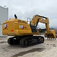 Excavatrice sur chenilles hydraulique Caterpillar CAT374 de marque japonaise, 74 tonnes, grande pelle minier lourde, CAT374 d'occasion à vendre