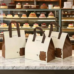 Cake Takeaway Special Handbag Baking Non-Woven Aluminum Foil Insulation Bag Cake Takeaway Cooler Bag - Product Image 2