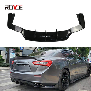 ROVCE yüksek kaliteli arka difüzör arka ÖN TAMPON karbon Fiber araba aksesuarları otomatik koruyucu Maserati Ghibli için 2014 - Product Image 2
