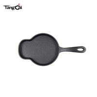 Peralatan Masak Besi Cor Mini Pra-Penggorengan untuk Pesanan Grosir, Berbagai Bentuk Wajan Kecil Cocok untuk Menggoreng, Memanggang, dan Memasak Sehari-hari