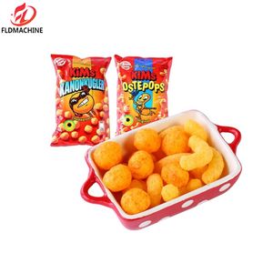 Ligne de production d'extrudeuse à double vis de collations alimentaires soufflées de cercle de boule de maïs de haute précision - Product Image 6