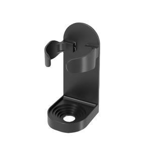 Soporte para afeitadora montado en la pared, estante de almacenamiento rectangular negro duradero para baño, para productos de cuidado personal - Product Image 1