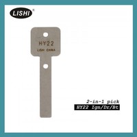 LISHI HY22 2-in-1 Alat Pembuka dan Dekoder Kunci Otomatis untuk Kendaraan Chrysler Dodge Jeep Bahan Stainless Steel untuk Penggunaan Ahli Kunci Profesional