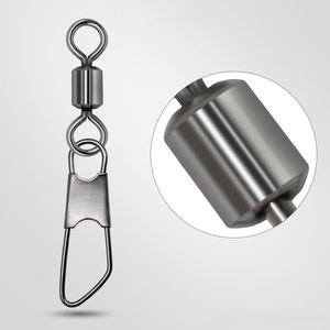 Aparejos de pesca, grúa giratoria de acero inoxidable con <span class=keywords><strong>Inter</strong></span> Lock B Snap, accesorios para Señuelos de Pesca, Clips, conector a presión de pesca - Product Image 6