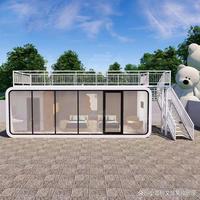 Maison modulaire préfabriquée en conteneur Apple de 20 pieds/40 pieds, design moderne, imperméable, appartement portable, bureau, hôtel, villa