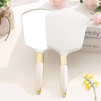 Magnifying Wholesale Custom Portable Retro Travel Makeup Mirror with Handle