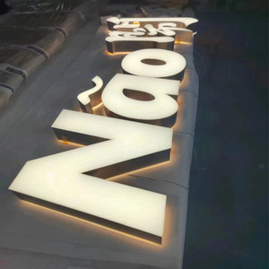 Tùy chỉnh 3D <span class=keywords><strong>LED</strong></span> bên ngoài kinh doanh thương mại ánh sáng kỹ thuật số <span class=keywords><strong>LED</strong></span> cửa hàng phía trước dấu hiệu Thắp Sáng - Product Image 1