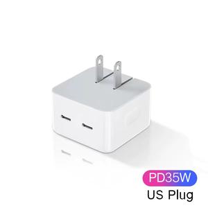 Adaptateur <span class=keywords><strong>chargeur</strong></span> PD US/EU/UK 35W double USB-C type C <span class=keywords><strong>chargeur</strong></span> <span class=keywords><strong>rapide</strong></span> pour <span class=keywords><strong>iPhone</strong></span> 16 15 14 13 12 <span class=keywords><strong>11</strong></span> Pro <span class=keywords><strong>chargeur</strong></span> PD - Product Image 4
