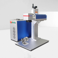 Machine de marquage laser à fibre de type split 20W 30W 50W, graveur laser portable pour métaux, acier inoxydable, bijoux et quincaillerie
