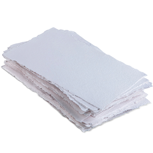 Fatto a mano 300 GSM bianco acquerello Deckle bordo di carta 100% cotone riciclato per pittura e disegno ad acqua per san valentino - Product Image 1