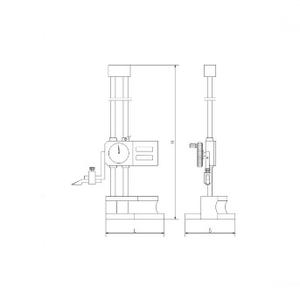 स्टेनलेस स्टील 0-600 मिमी डबल कॉलम डायल ऊंचाई गेज - Product Image 2