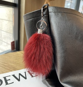 ขนาดเล็ก13ซม. พวงกุญแจหางจิ้งจอกธรรมชาติหางจิ้งจอกแท้ - Product Image 5