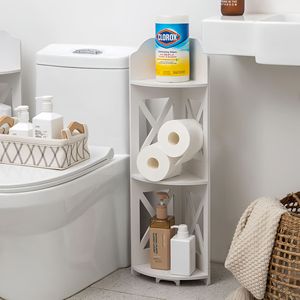 <b>Corner</b> Shelf 3 Tier Floor Standing <b>Storage</b> <b>Unit</b> For Kitchen Bedroom Living Room - Product Image 4