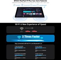 Tablet Bmax 10.1" I9 Plus Android 15, 24GB RAM (4GB+20GB Expansión), 128GB ROM, WiFi 6, RK3562, 1280x800 IPS, 6000mAh