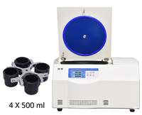 Centrifugeuse réfrigérée de table MKE avec moteur CC sans balais 6000 tr/min 4752xg 4 x 500 ml