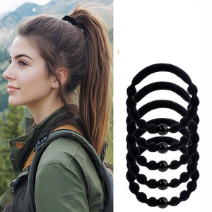 Coletero Negro con Bola Redonda para Niñas, Precio <span class=keywords><strong>de</strong></span> Fábrica al por Mayor, Coletero Sencillo - Product Image 2