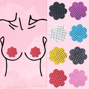 Cubierta de pezones brillantes, empanadas desechables, venta al por mayor, empanadas de pechos sexis para mujeres, pegatina de pechos de flores de lentejuelas para fiesta de baile - Product Image 1