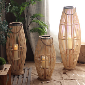 Đồ trang trí nội thất, đèn gió retro, Chân nến từ sàn đến trần, cửa sổ trưng bày khách sạn - Product Image 3