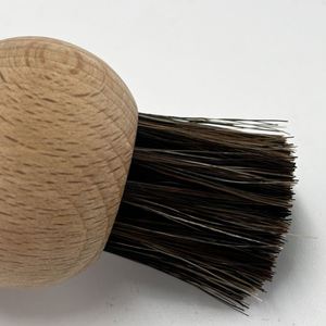Brosse de nettoyage à poils TPT en forme de gourde à manche en bois écologique pour clavier, outils de machine à café - Product Image 4