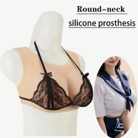 Prothèses mammaires en silicone creuses pour rehaussement de poitrine, idéales pour les drag queens et le travestissement