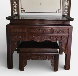 Autres articles : Autels ancestraux sculptés traditionnels, sanctuaires familiaux en bois pour la prière et les offrandes aux ancêtres, bon prix - Product Image 2