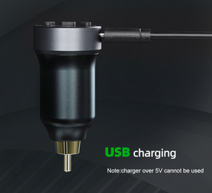 แบตเตอรี่เครื่องสักไร้สาย RCA 1600mAh จอแสดงผลดิจิตอล อะลูมิเนียมอัลลอยด์ พกพาสะดวก - Product Image 5