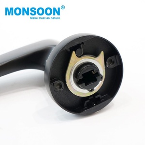 Poignée de porte noire brossée, serrure intérieure de chambre à coucher, poignée de porte noire, levier en alliage de zinc noir mat - Product Image 6