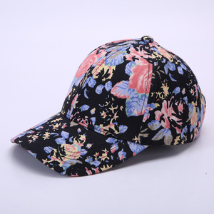 Casquette de baseball pour femmes avec motif de fleurs 100% Cotton Duck Tongue Hat for Outdoor Summer Scenes <span class=keywords><strong>Trucker</strong></span> Hats Wholesale <span class=keywords><strong>AliExpress</strong></span> - Product Image 2