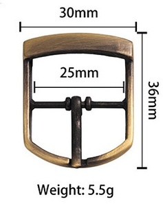 Fivela de Sapato Semi-Elliptical com Canto Quadrado, Ferragem para Bolsas, Fivela de Pino de Cabeça Redonda para Alça, Fivela de Pino para Ponta de Cinto, Fivela para Cadarço - Product Image 5