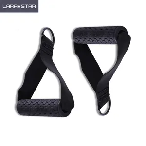 LS3047-1 Cable Machine Attachment Gym Handle ABS Gym Grip Handles Attachments Black