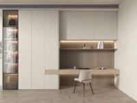 JINGSHUN Bureau moderne pour la maison, bibliothèque murale, étagères flottantes à 6 niveaux, bois écologique, rangement, meubles sur mesure, CAO gratuit