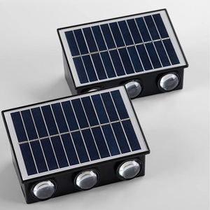 Năng lượng mặt trời Powered Đèn tường cho bên ngoài lên và xuống hàng rào núi Led ngoài trời trang trí đèn chống thấm nước cho hiên nhà, boong, Patio - Product Image 6