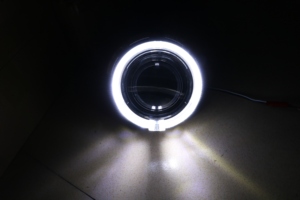 Meilleures ventes : Cache-lentilles de projecteur de phare automobile de 3 pouces avec anneaux LED Angel Eyes, universels pour la rénovation - Product Image 6