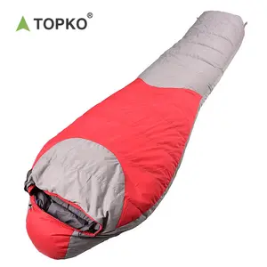 Topko saco de dormir grosso para mamãe, saco de dormir quente, portátil, ao ar livre, acampamento, natureza, caminhadas, lavado, branco, pato