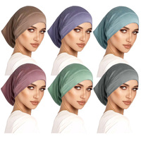 Zifeng OEM Turban Femme Haute Élasticité Intérieur Foulard Jersey Coton Femmes Bottom Cap
