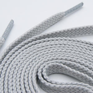 Cordones deportivos planos de malla de poliéster, 8mm de ancho, Color puro, para zapatillas deportivas, informales, gran oferta - Product Image 4