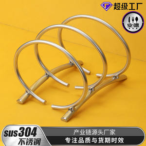 Estante para tapas de ollas de acero inoxidable 304, organizador de cocina multifunción para almacenamiento en encimera, altura de 6-7.9 pulgadas - Product Image 2