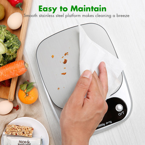 Timbangan Dapur Digital Makanan 10Kg, Pengukuran Skala Multifungsi Dalam Gram dan Ons Unit dengan Fungsi Tara Alat Memasak - Product Image 3