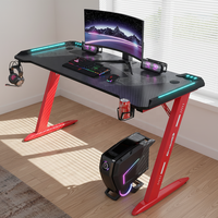 Meja Persegi Panjang untuk Game, Perlengkapan Kantor Rumah, Pencahayaan, Kafe Internet, Meja Komputer untuk Game, Grosir, Kustomisasi