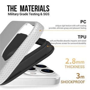 เคสโทรศัพท์มือถือแบบ2 in 1 TPU ฝาครอบด้านหลังแบบสามเหลี่ยมแบบถอดได้สำหรับ iPhone 15 14 13 12 PRO MAX - Product Image 4