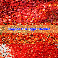 Hoge-efficiëntie rode chilipeper snijmachine 800kg/uur commerciële chilipeperhakselaar voor kruidenverwerking groentesnijder