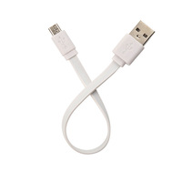 Câble USB rond plat de 0,2 m 1A en gros, câble de chargeur plat, câble USB court pour iPhone pour Android