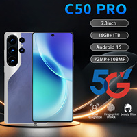 Nuevo Teléfono Inteligente Camon 50 Pro 5G 2026, Pantalla de 7.3 Pulgadas, Octa Core, 16GB+1TB, Android 15, LTE, CDMA, Doble SIM, Desbloqueado, para Juegos
