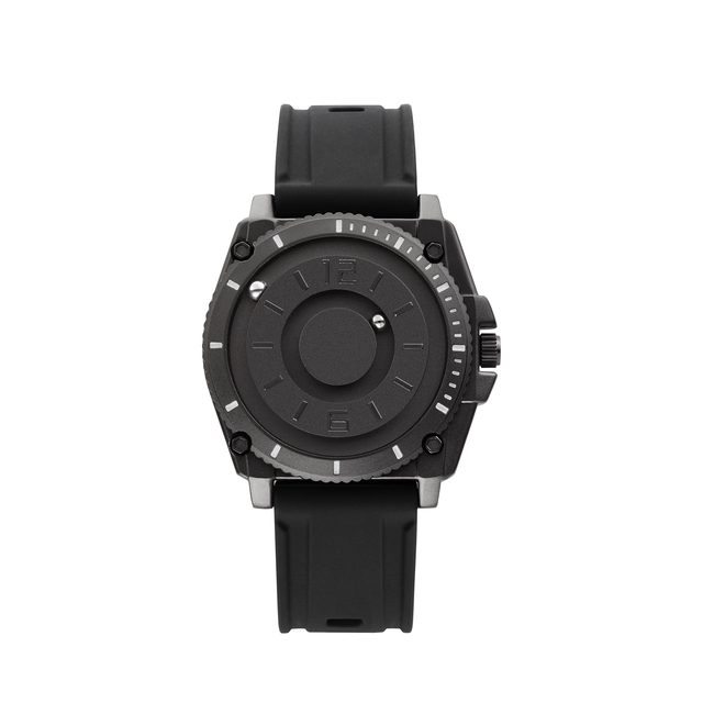 EUTOUR E029 Black Magnetic Watch Men Casual Silicone Watches Men Fashion Quartz Magnet Ball Waterproof Sport Watch Relogio Mascu