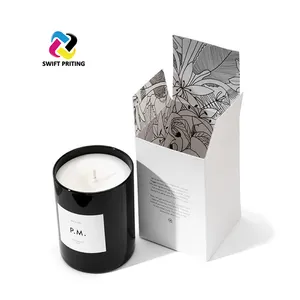 Eco friendly Luxury Cardboard Ever Candle Jar Candle Packaging for Candle