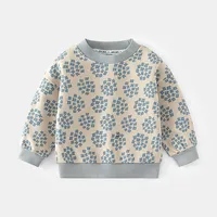 Venta al por Mayor de Camisetas de Manga Larga para Niños, Gruesas, Cálidas, Minimalistas, Elegantes, para Otoño e Invierno