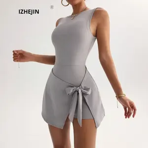 Minifalda ajustada para chicas sexis al por mayor, ropa de <span class=keywords><strong>tenis</strong></span>, faldas de golf, vestido de <span class=keywords><strong>tenis</strong></span> para mujer, ropa deportiva, Vestido corto - Product Image 2