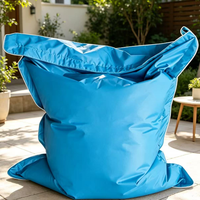 Housse de pouf d'extérieur imperméable, housse de canapé paresseux en tissu Oxford pour patio, jardin, plage, piscine, housse uniquement sans rembourrage