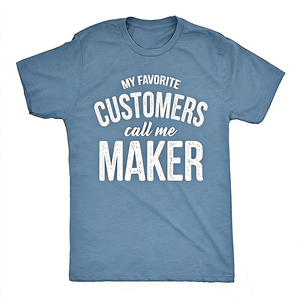 T-shirt humoristique pour homme Ujoy Gift Crazy Dog Vintage en mélange de polyester/coton avec la phrase « Mes personnes préférées m'appellent Papa » - Product Image 1